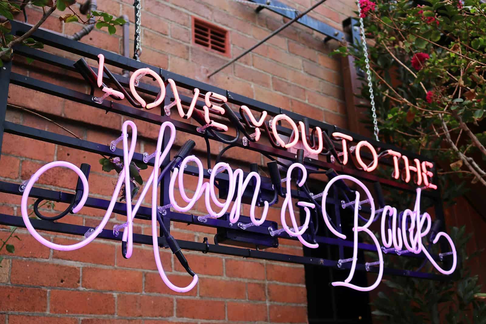 Love You To The Moon & Back neon signage photo. Zodiac Signs Relationships