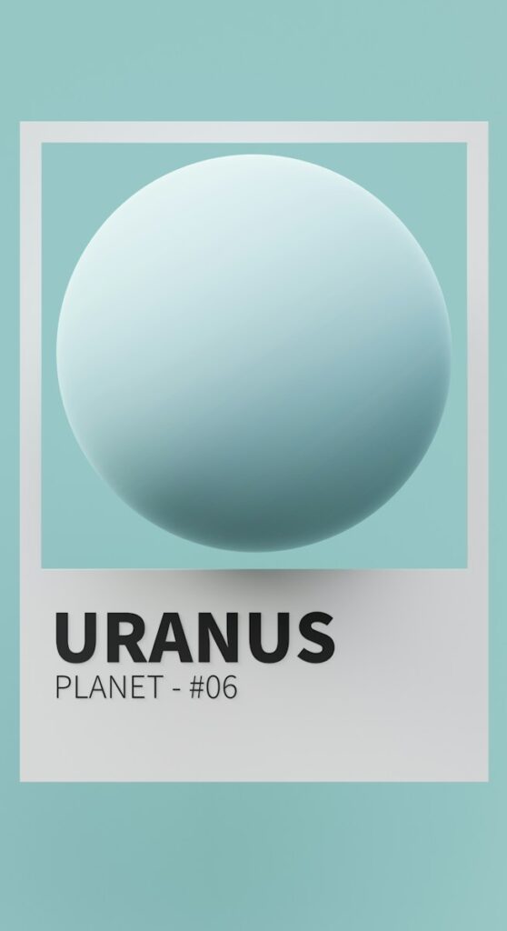a picture of a round object with the name uranus on it