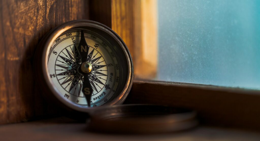 round white compass, anxiety, navigation, planetary shifts